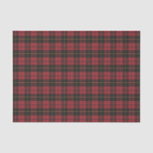 Papier Mousseline Wallace Red Patiné Original Tartan écossais