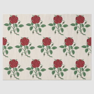 Papier Mousseline Walter Crane Le fond d'écran saxon Rose rouge
