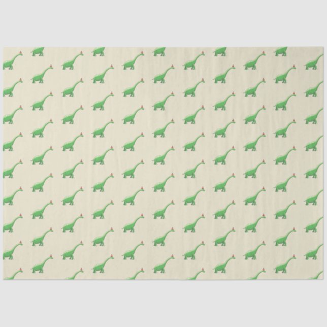 Papier Mousseline Walter le Dinosaur (Recto)