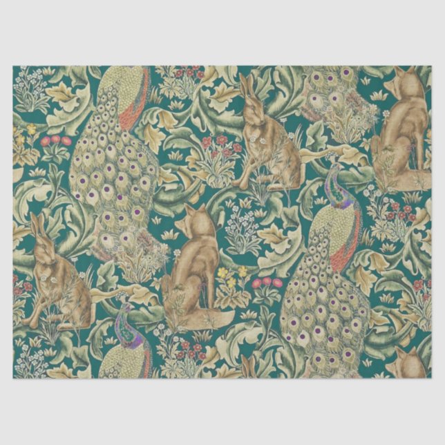 Papier Mousseline Walter Morris "Forest" Tissue Paper (Recto)