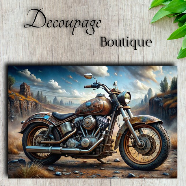 Papier Mousseline Wanderer en fer (Iron Wanderer Decoupage Tissue Paper                    )