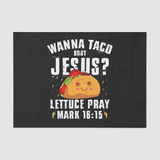 Papier Mousseline Wanna Taco Bout Jesus Cinco de Mayo Christian (Recto)