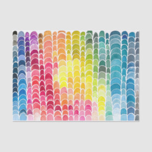 Papier Mousseline Watercolor Spectrum Art Imprimer Papier Tissu