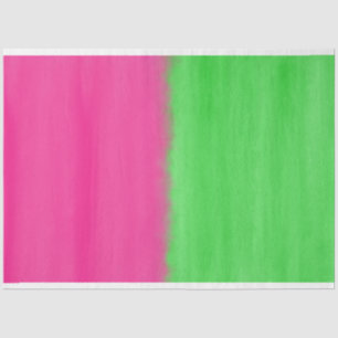 Papier Mousseline Watercolor Watermelon Ombre