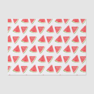 Papier Mousseline Watermelon Rouge aquarelle de fruit Motif alimenta