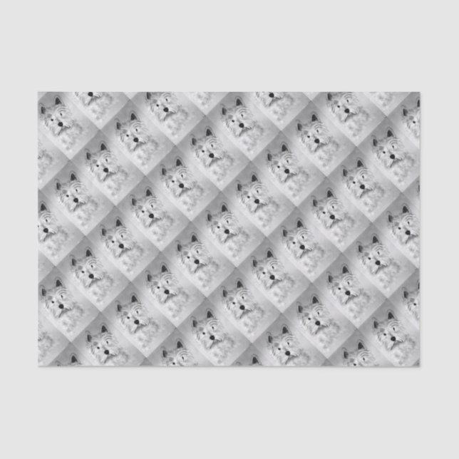 Papier Mousseline West Highland White Terrier (Recto)