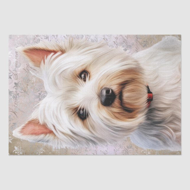 Papier Mousseline West Highland White Terrier (Recto)