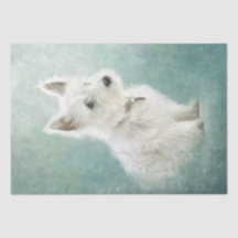 West Highland White Terrier Tissus Paper