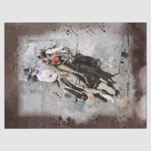 Papier Mousseline Western Barrel Racing Cowgirl Decoupage