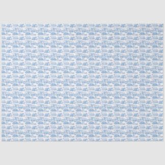 Papier Mousseline WHEATEN Terrier French Blue Toile