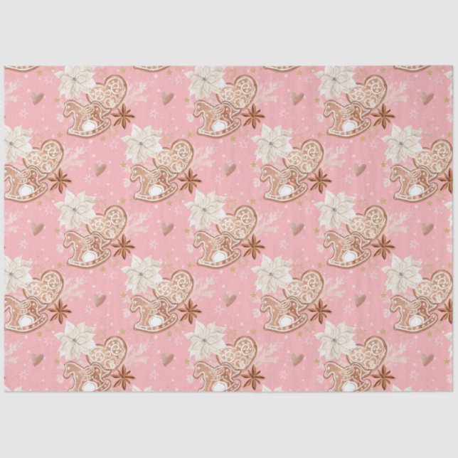 Papier Mousseline Whimsical Christmas Cookie Design (Recto)