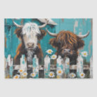 Whimsland Vache Daisy Blue Barn Découpage