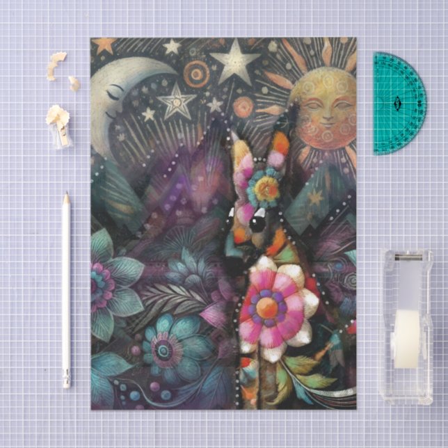 Papier Mousseline Whimssal sud-ouest Coyote Animal Decoupage (Artisanat)