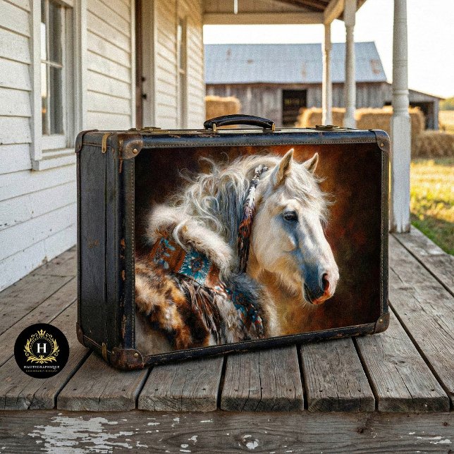 Papier Mousseline White Stallion Western Furniture Decoupage (Créateur téléchargé)