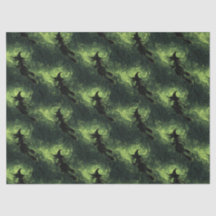 Wicked Witch Silhouette Motif