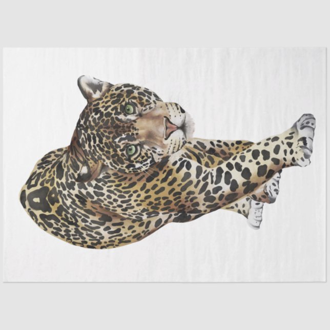 Papier Mousseline Wild Cats Series Design 3 (Recto)