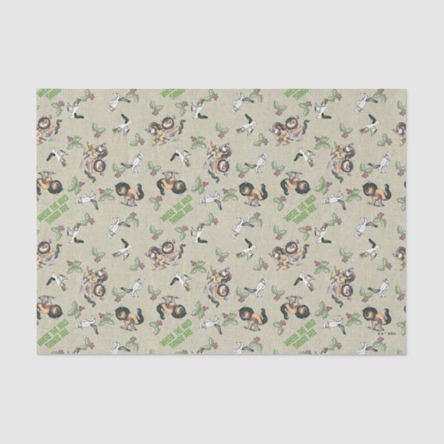Papier Mousseline Wild Rumpus Motif de vacances (Recto)