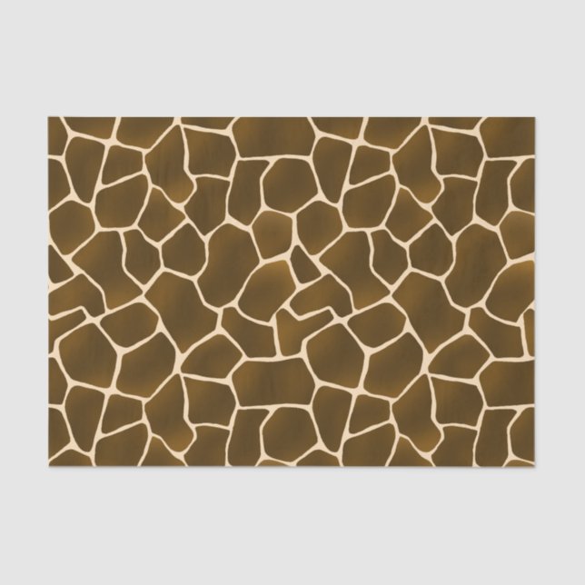 Papier Mousseline Wild Style Safari Giraffe Spots Peau animale Impri (Recto)