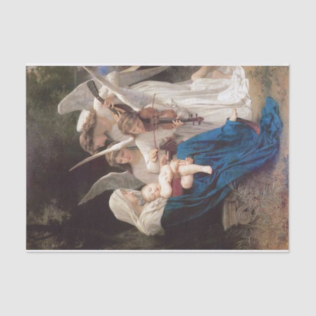 Papier Mousseline William Bouguereau| Chanson des anges (Recto)