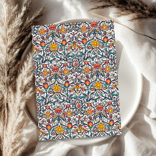 Papier Mousseline William Morris a inspiré des couleurs vives et col