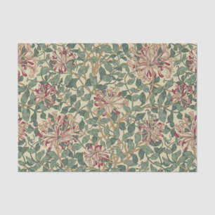 Papier Mousseline William Morris - Art Nouveau Honeysuckie & Feuille