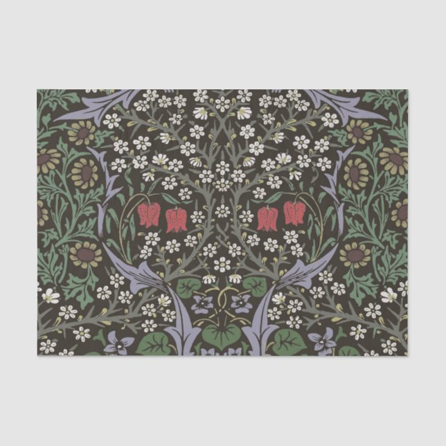 Papier Mousseline William Morris Blackthorn Tapestry Floral (Recto)