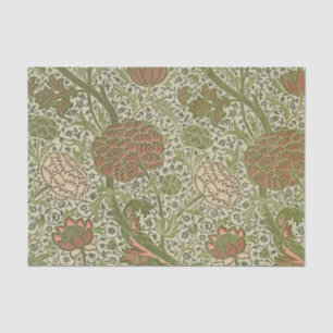 Papier Mousseline William Morris Cray Fleur de Sauge Floral Botaniqu