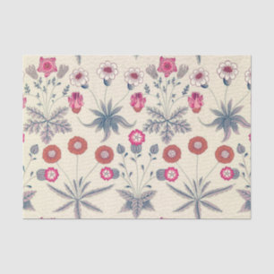 Papier Mousseline William Morris Daisy Motif floral Orange rouge
