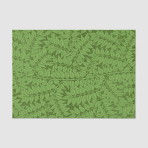 Papier Mousseline William Morris Fern Nature Découpage Livre vert
