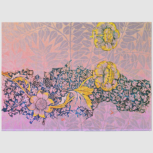 Papier Mousseline William Morris FLEURS ET FEUILLE Tissus Papier