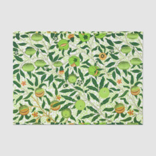 Papier Mousseline William Morris Fruit exotique, Vert citron vert