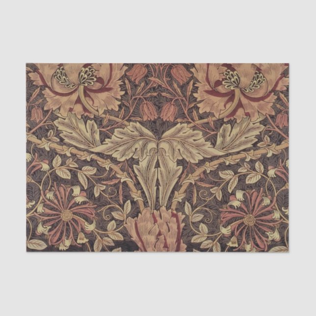 Papier Mousseline William Morris Honeysuckle Classic English Art (Recto)