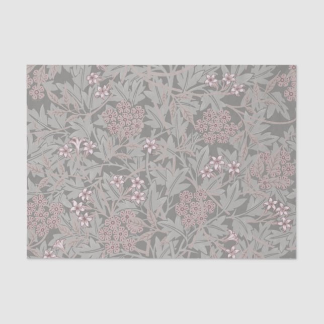 Papier Mousseline William Morris Jasmine Motif de fleurs (Recto)