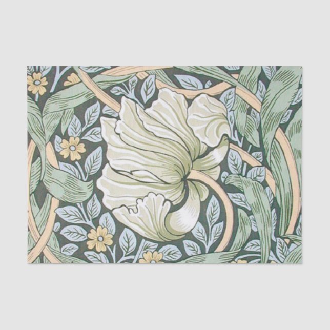 Papier Mousseline William Morris Pimpernel Fond d'écran floral (Recto)