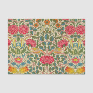Papier Mousseline William Morris Rose Floral Chintz rose