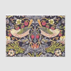 Papier Mousseline William Morris Strawberry Thief Floral Art nouveau