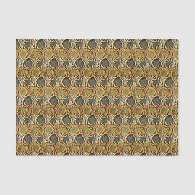 Papier Mousseline William Morris Tulips & Lilies Tapis Classique (Recto)