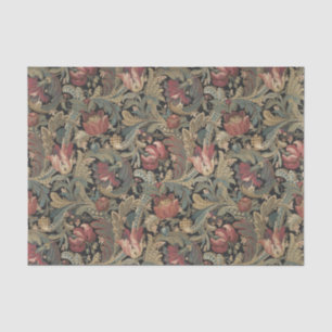 Papier Mousseline William Morris Vintage Motif de fleurs rétro