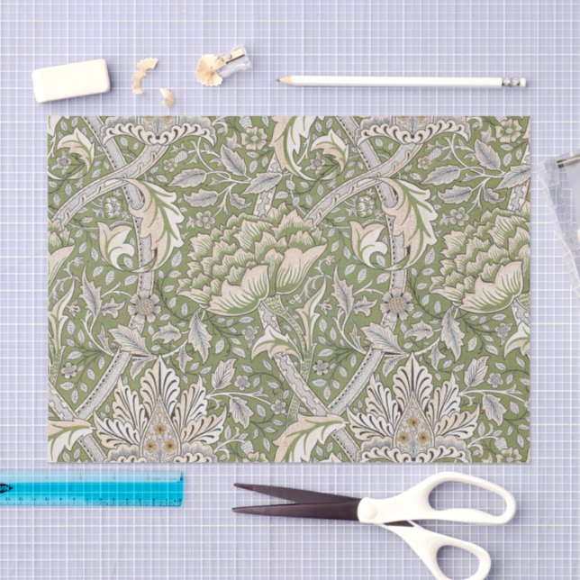 Papier Mousseline William Morris Windrush Decoupage Paper (Artisanat)