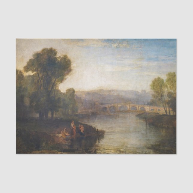 Papier Mousseline William Turner - Vue sur Richmond Hill et le pont (Recto)