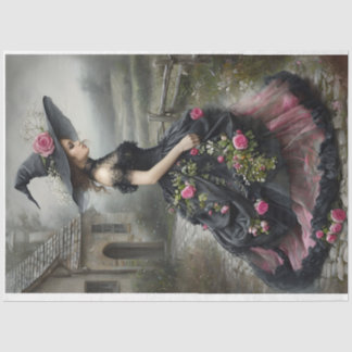 Papier Mousseline Willow Witch1 face à droite Tissue Paper