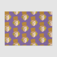 Willy Wonka Stenciled Face Graphic