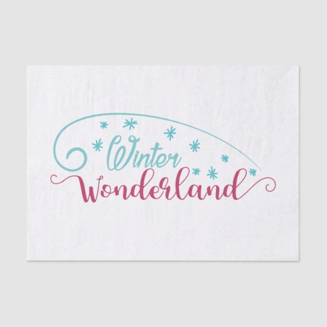 Papier Mousseline Winter Wonderland Tissue Paper (Recto)
