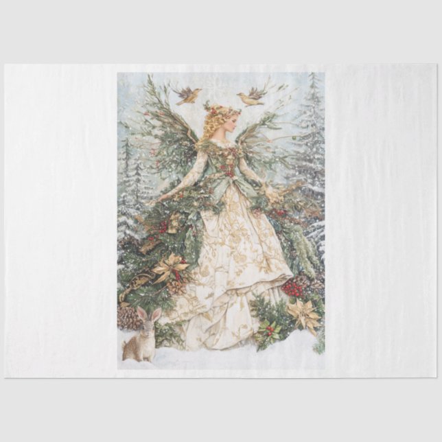 Papier Mousseline Woodland Angel (Recto)