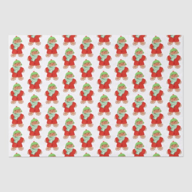 Papier Mousseline WOOLIE GINGERBREAD Tissu Papier (Recto)