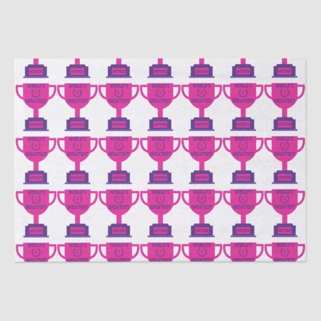 Papier Mousseline World Greatest Mother's Day Tissue Paper (Recto)