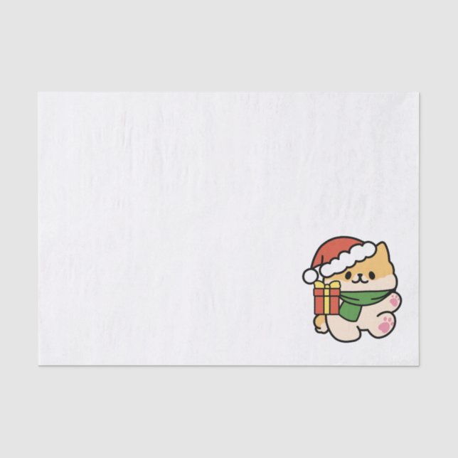 Papier Mousseline Yappy Howlidays - Jote Christmas Dog Cartoon (Recto)