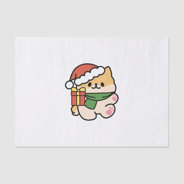 Papier Mousseline Yappy Howlidays - Jote Christmas Dog Cartoon (Recto)