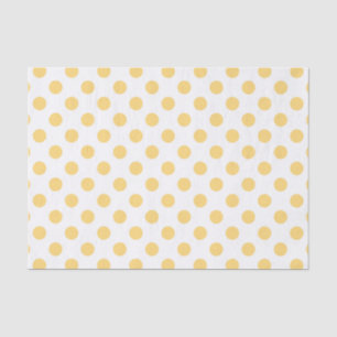 Papier Mousseline Yellow polkadots
