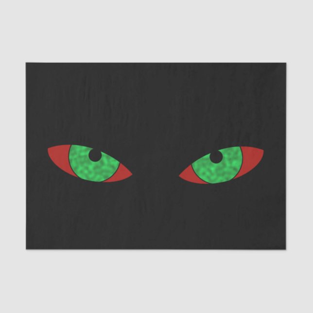 Papier Mousseline Yeux verts mal (Recto)